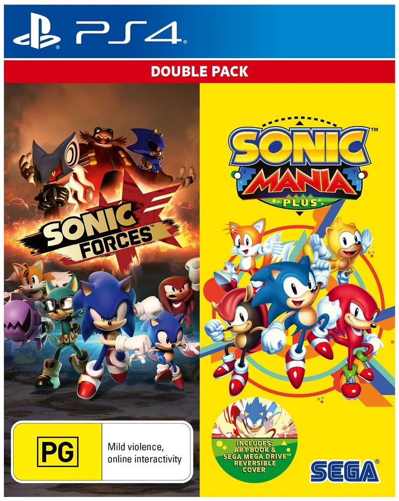 Sega Sonic Mania Plus ir Sonic Forces Double Pack – PlayStation 4