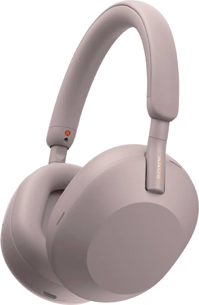 Belaidės ausinės Sony WH-1000XM5 su triukšmo slopinimo technologija, Rožinės