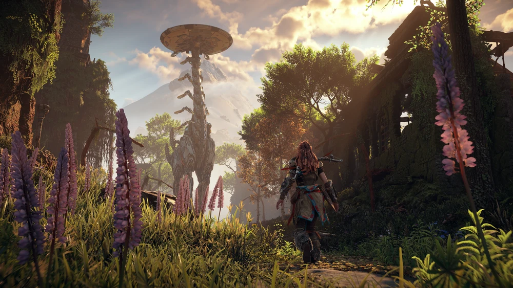 Sony „Horizon Zero Dawn“ perdirbinys