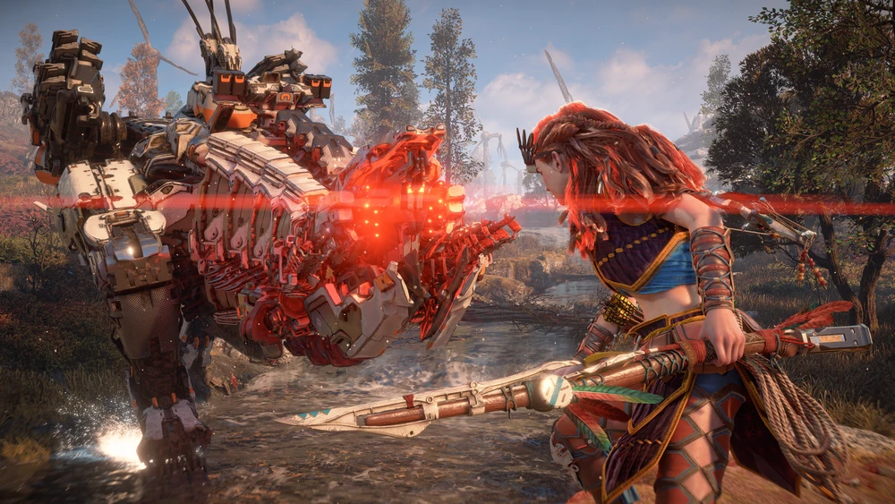 Sony „Horizon Zero Dawn“ perdirbinys