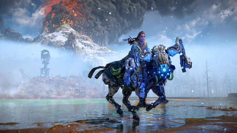 Sony „Horizon Zero Dawn“ perdirbinys