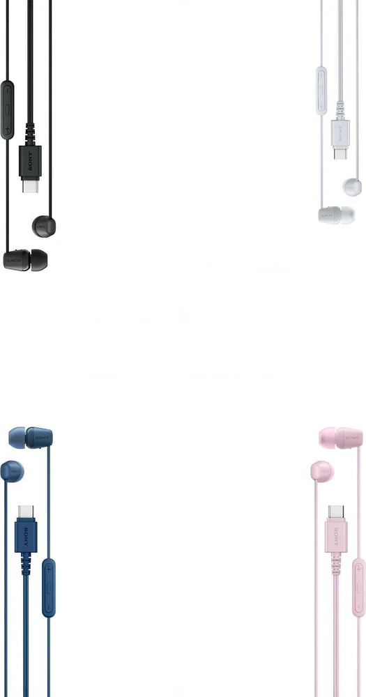 Sony Earbuds | IER‑EX15C | su laidu | į ausis įkišamos | Mikrofonas | Juodas