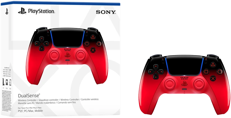 Žaidimų pultelis Sony Dualsense | PS5, PC, MAC ir telefonams | Raudonas