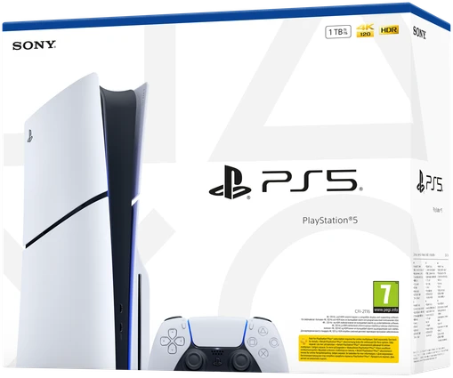 Sony PlayStation 5 SLIM žaidimų konsolė E-chassis (1 TB SSD, Disc Drive)
