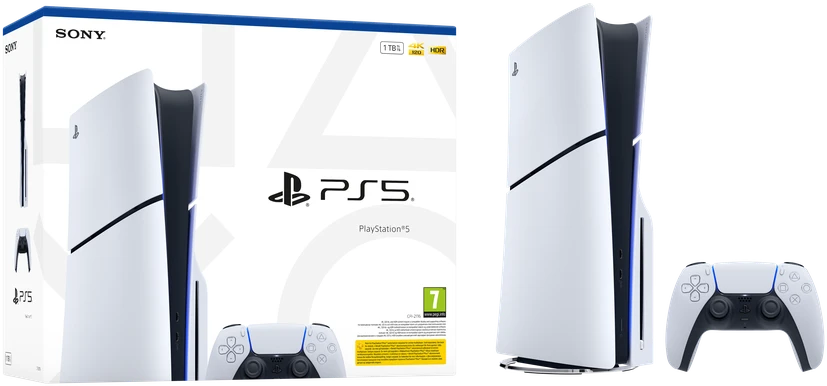 Sony PlayStation 5 SLIM žaidimų konsolė E-chassis (1 TB SSD, Disc Drive)