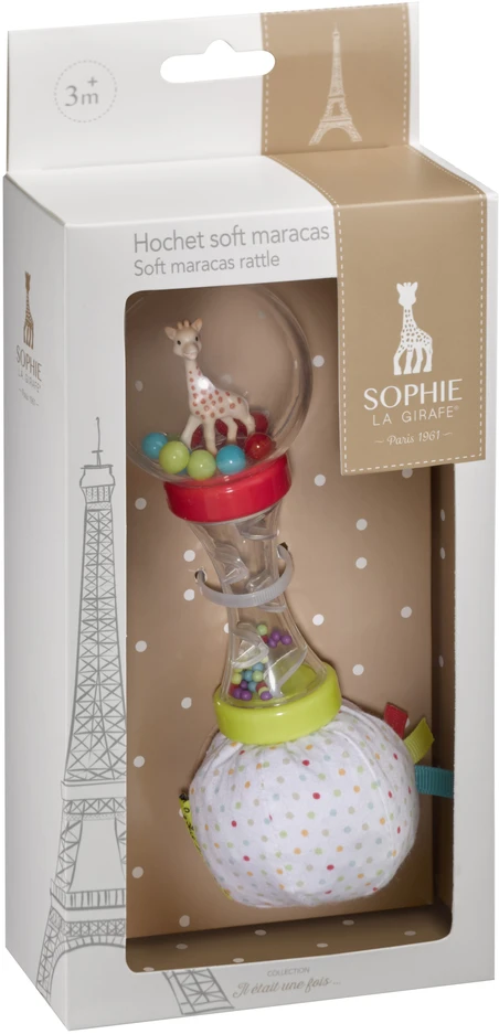 Sophie La Girafe VULLI Sofija žirafa Barškutis 3m+ minkšti marakasai 010168