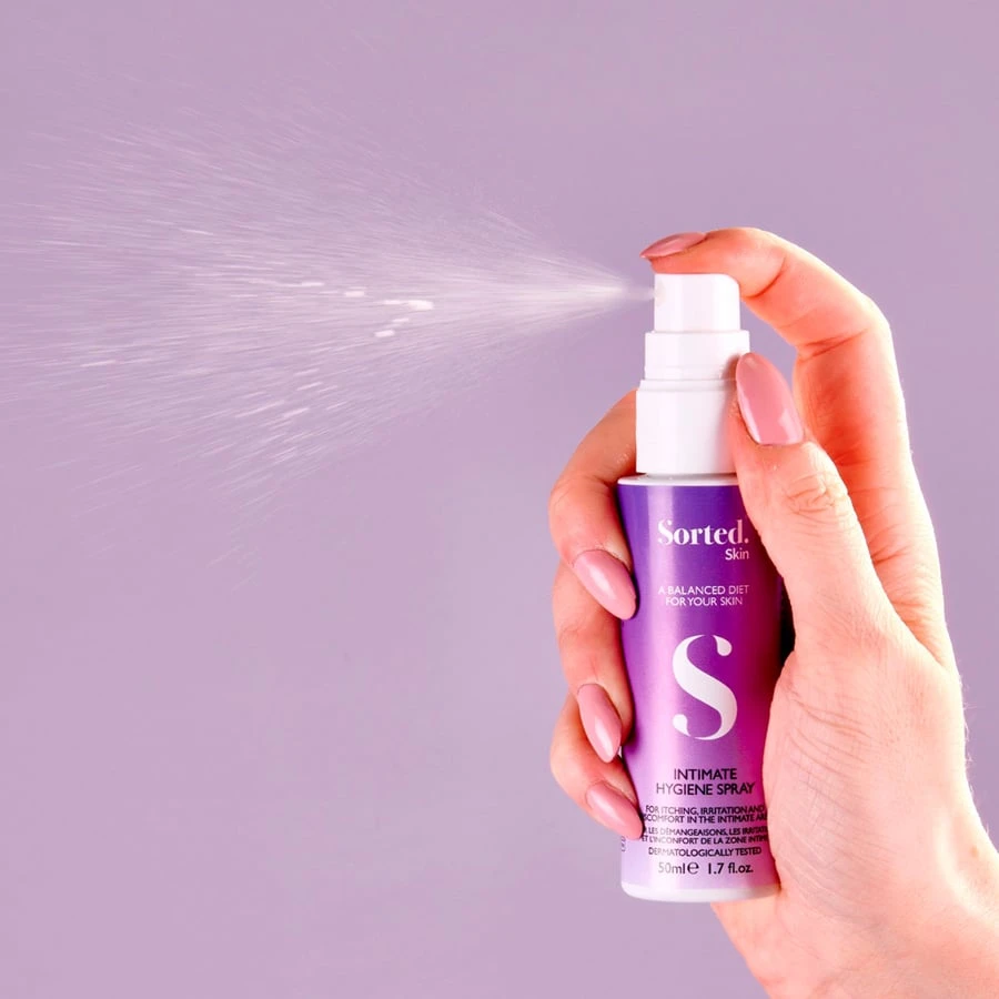 Sorted Skin Intimate Hygiene Purškiklis intymios higienos purškiklis su prebiotikais, 50 ml