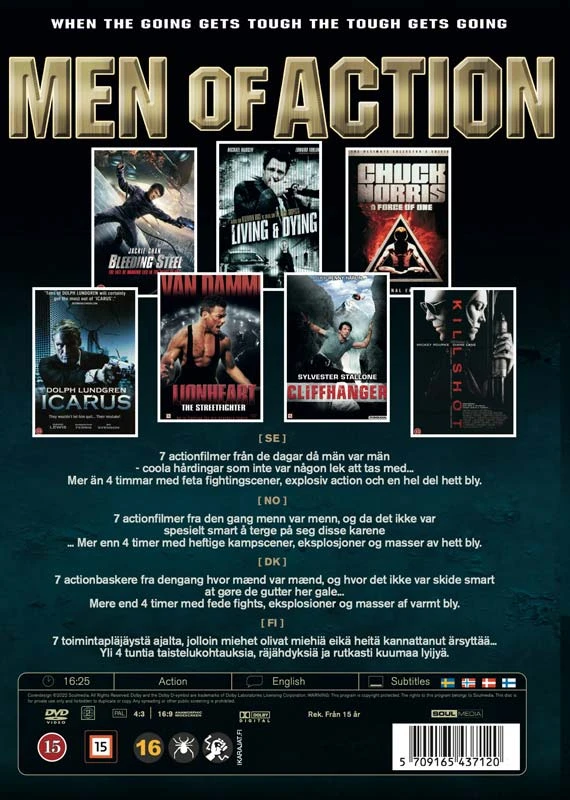 Soul Media VEIKSMO VYRŲ KOLEKCIJA (7 DVD RINKINYS)