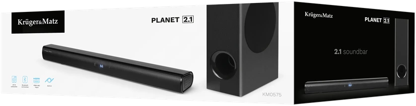 Namų kino sistema Kruger & Matz Planet 2.1 garso juosta