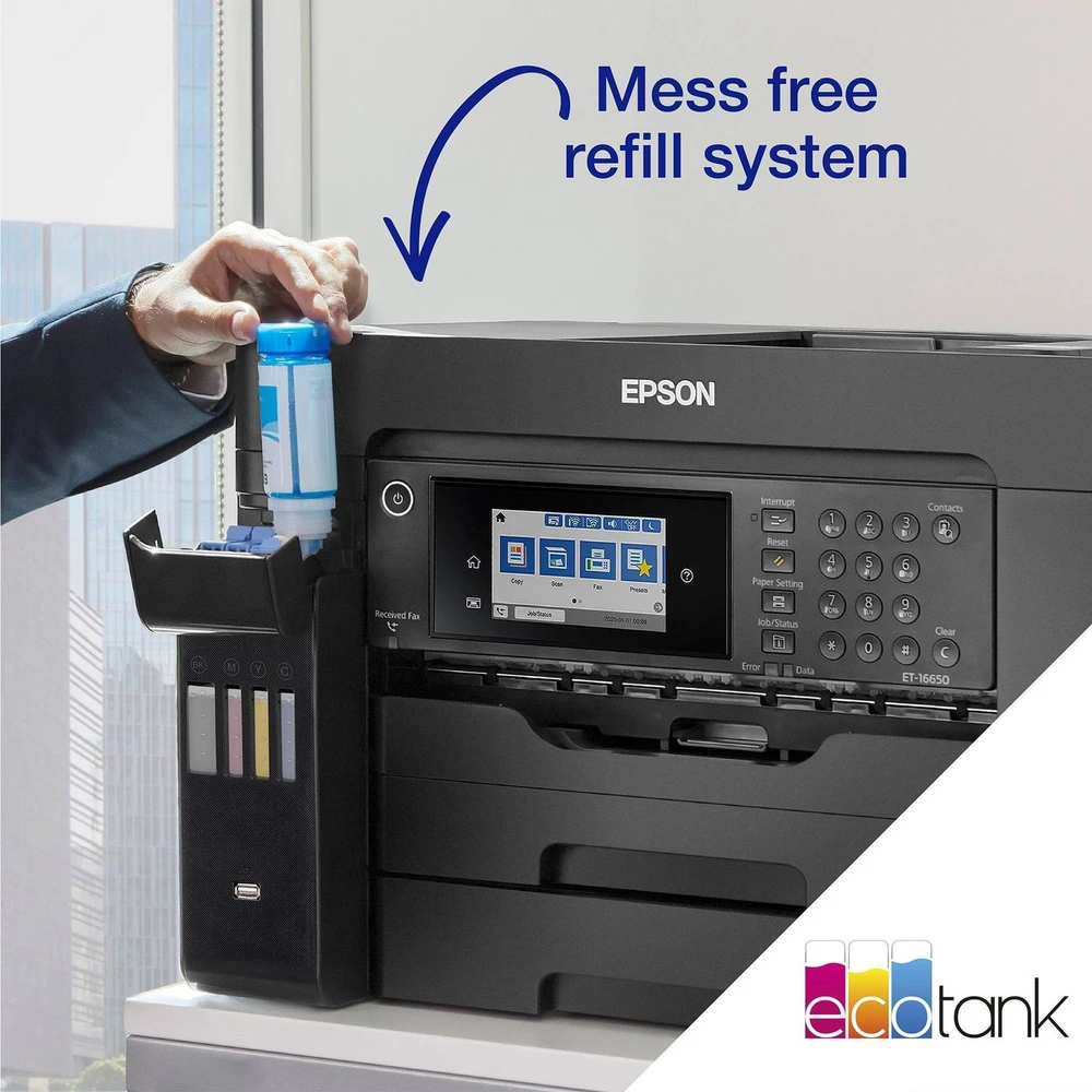 Spausdintuvas Epson – ET-16655 A3+ daugiafunkcis EcoTank, USB, LAN, Wi-Fi