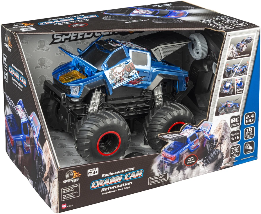 Speed Car - Nuotoliniu būdu valdomas avarijos automobilis 1:16 (41533)