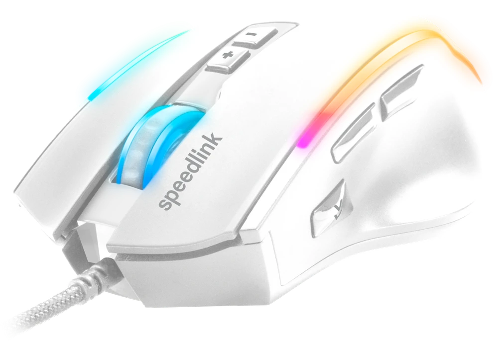 Speedlink DECUS NX RGB žaidimų pelė, balta