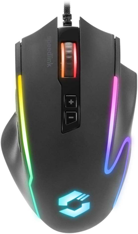 „Speedlink“ – „DECUS NX RGB“ žaidimų pelė, juodos spalvos