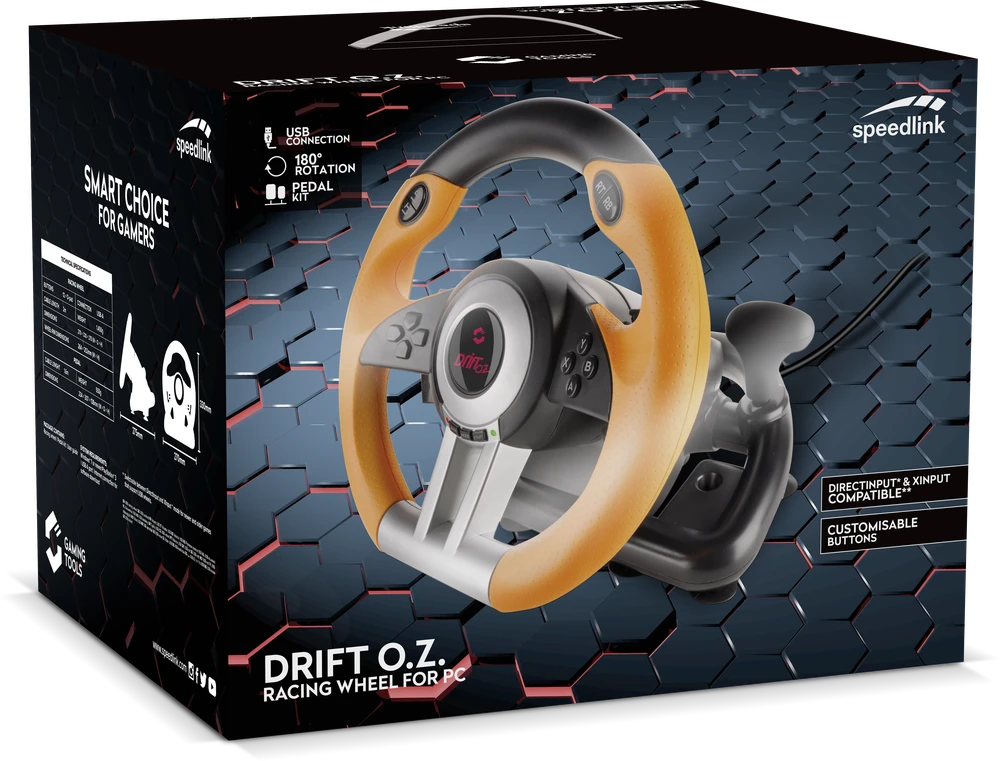 Speedlink – „Drift O.Z.“ lenktyninis vairas ir pedalai