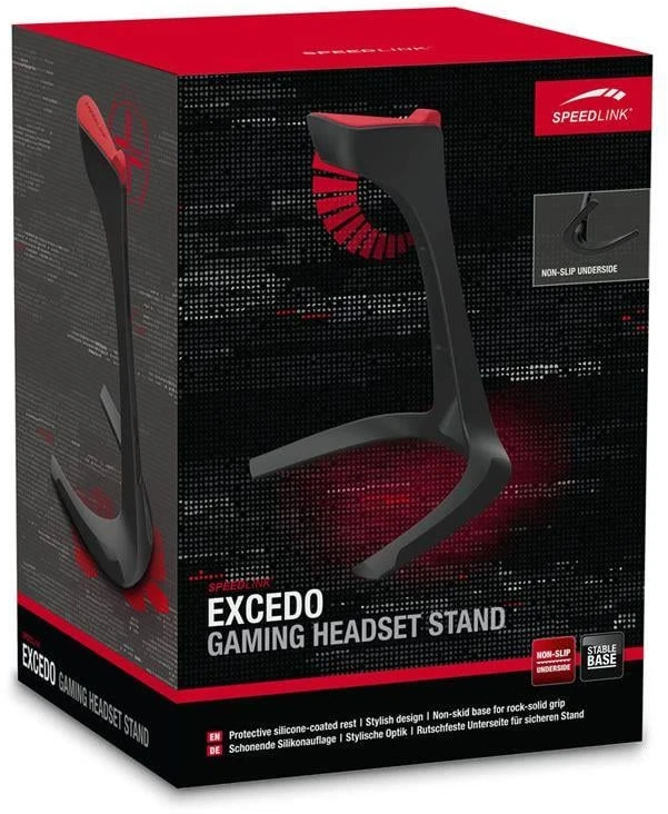 Ausinių stovas Speedlink EXCEDO Gaming Stand, Juodas