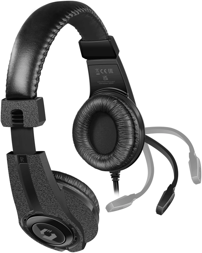 „Speedlink“ – „LEGATOS“ stereo žaidimų ausinės – skirtos PC / PS5 / PS4 / „XBOX Series X/S / Switch / OLED / Lite“, juodos