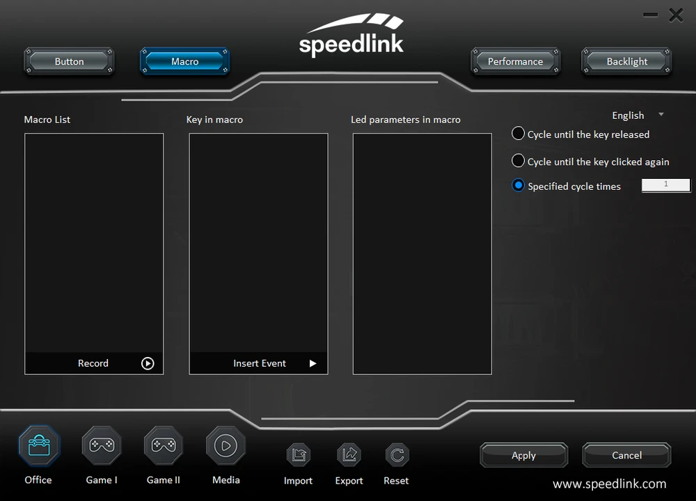 Speedlink Taurox žaidimų pelė, juoda