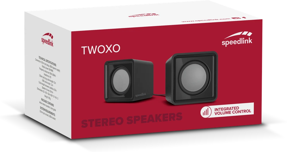 Kompiuterio kolonėlės Speedlink kolonėlė TWOXO. Stereo. juodas retail