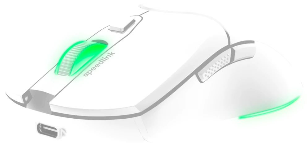 „Speedlink VELOX“ įkraunama RGB belaidė žaidimų pelė, balta