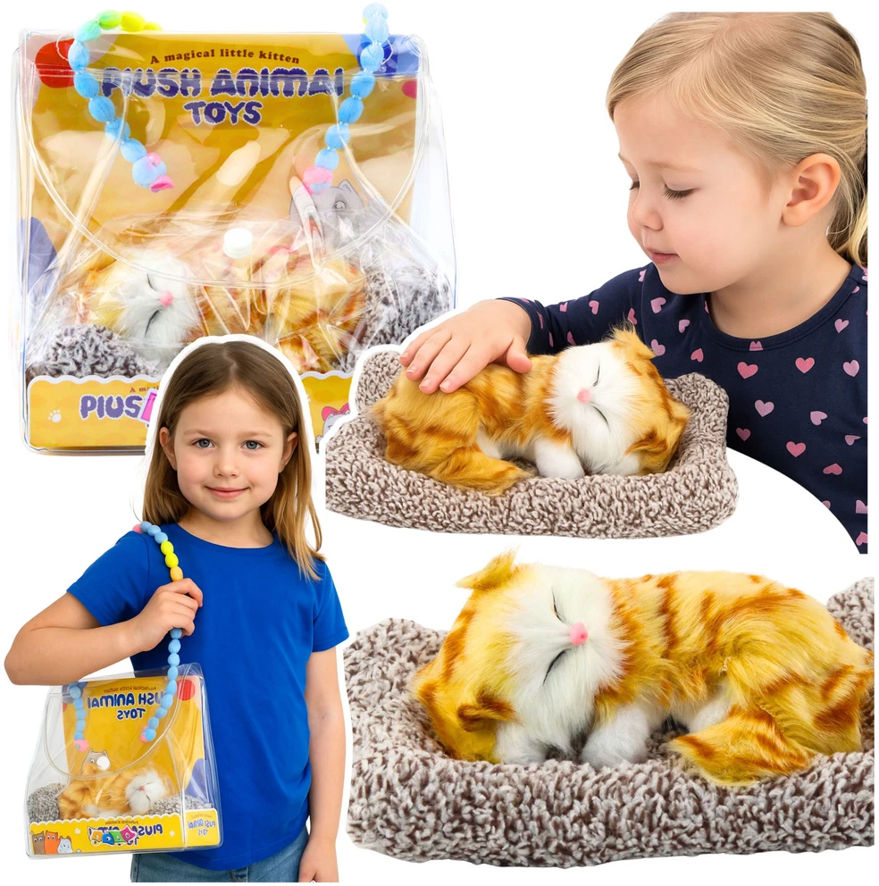 Lean Toys Dekoratyvinė figūrėlė – mieganti katė su pagalvėle