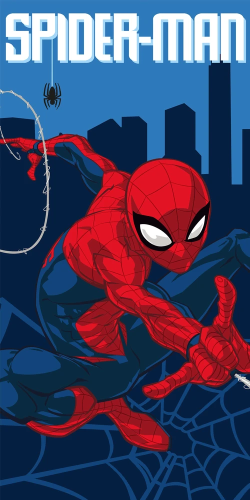 Spiderman Žmogus-voras - rankšluostis voniai - 70x140 cm (8014786)