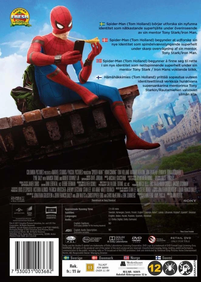 Spidermanmarvel Heroes Žmogus-voras: Sugrįžimas namo (DVD)