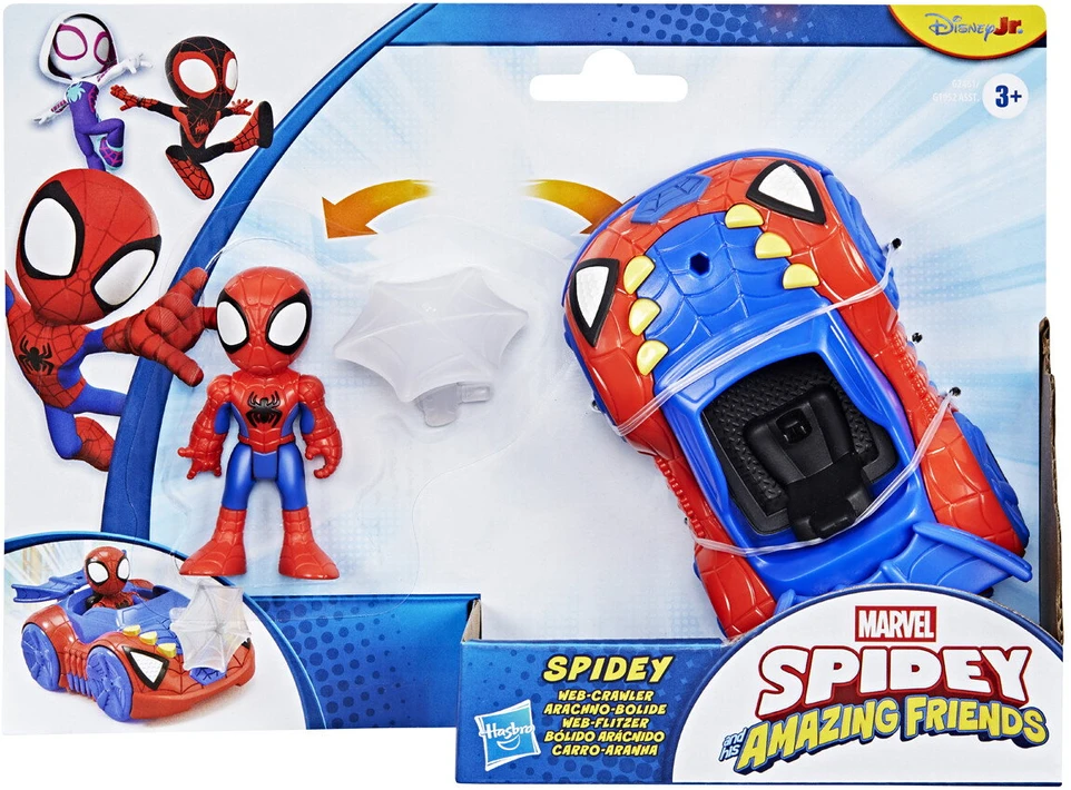 Spidey Friends Spidey ir draugai - transporto priemonė ir figūrėlė 7,6 cm - Spidey (G24615X0)