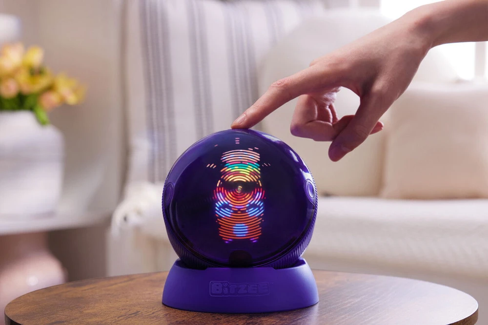 NAUJIENA 2025! Interaktyvus skaitmeninis gyvūnėlis žiurkėno rate BITZEE Hamster Ball