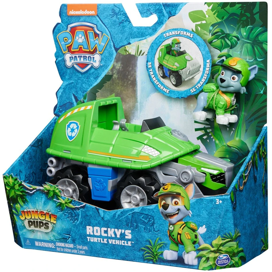 Spin Master PAW PATROL transporto priemonė Jungle Pups Rocky, 6067763
