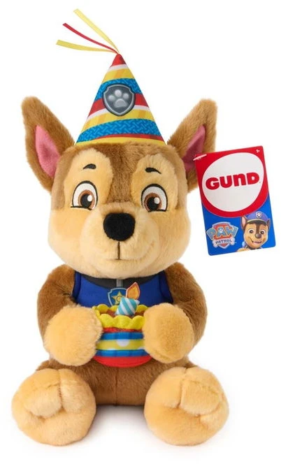 Spin Master Paw Patrol - Gund gimtadienio pliušinis žaislas Chase 24 cm (6075036)