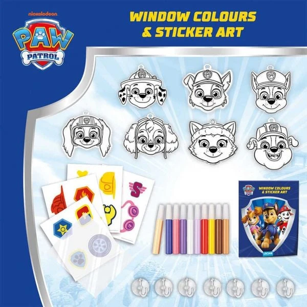 Spin Master Paw Patrol - Langų spalvos ir lipdukų piešiniai (118847)