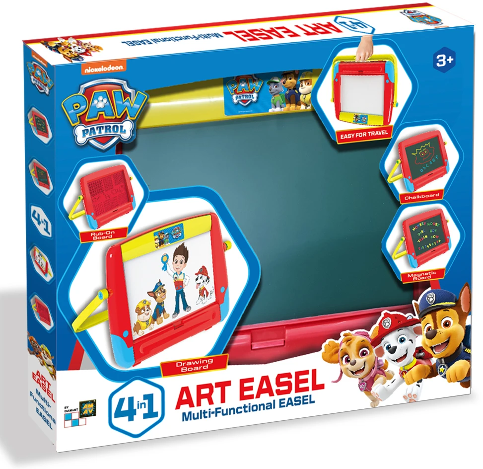 Spin Master Paw Patrol - Molbertas ir piešimo lenta - 4 viename meno molbertas (AM-5155)