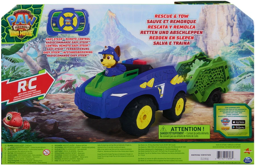Spin Master PAW Patrol: Nuotoliniu būdu valdomas Dino Tow Dash (6076166)