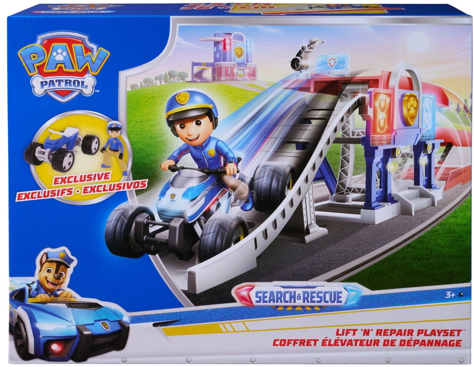 Spin Master „Paw Patrol“ – paieškos ir gelbėjimo keltuvo bei remonto žaidimų rinkinys (6075556)