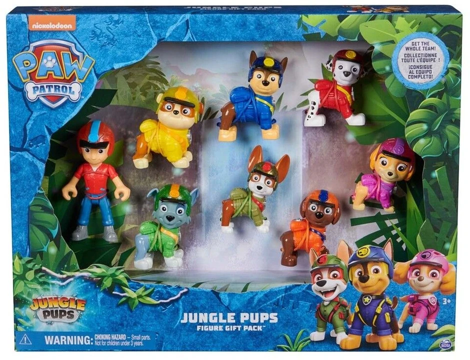Spin Master PAW PATROL figurėlės Jungle Pups Figure dovanų pakuotė, 6068184