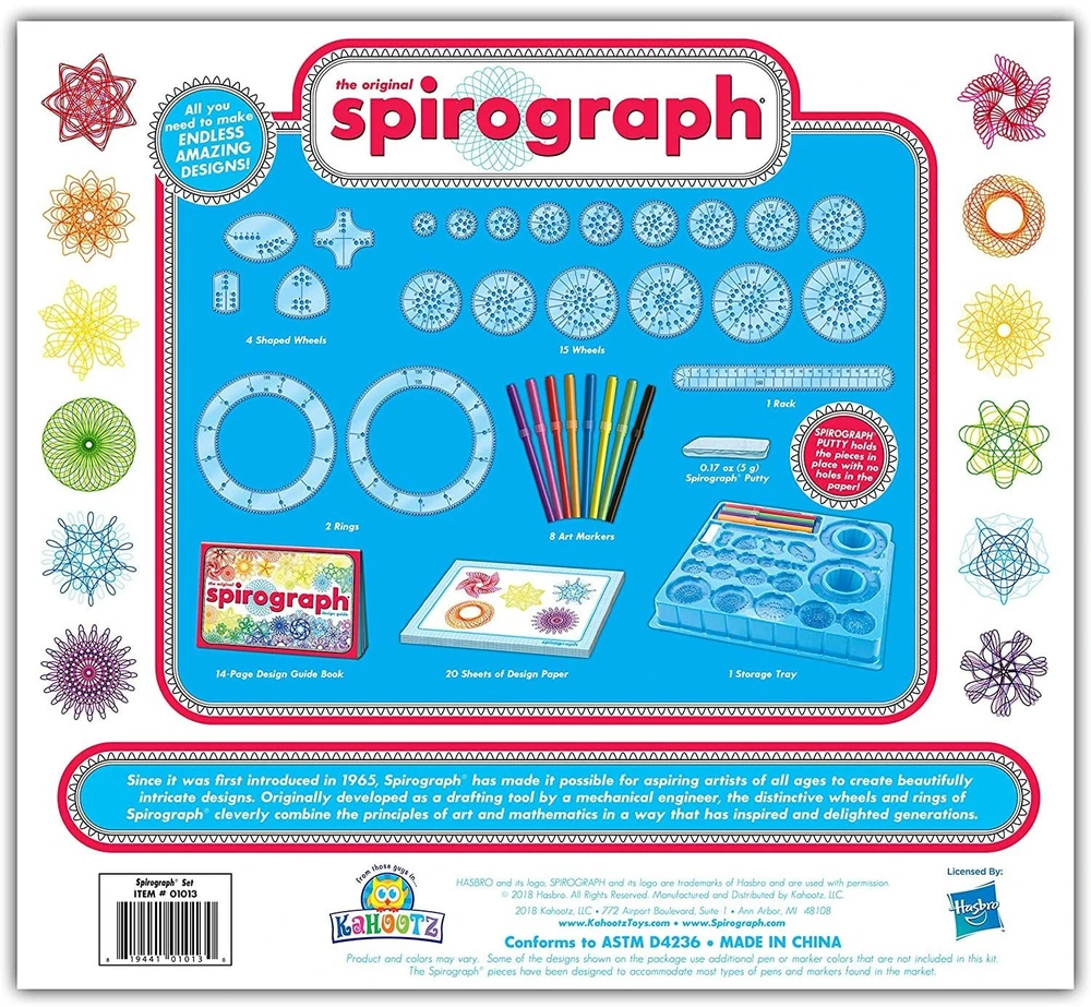 Spirograph Rinkinys su pisakami 1013Z