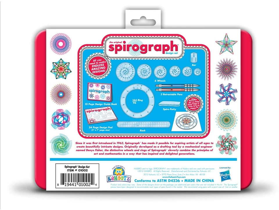 Spirograph Spirografas - skardinių dėžučių rinkinys (33002151)