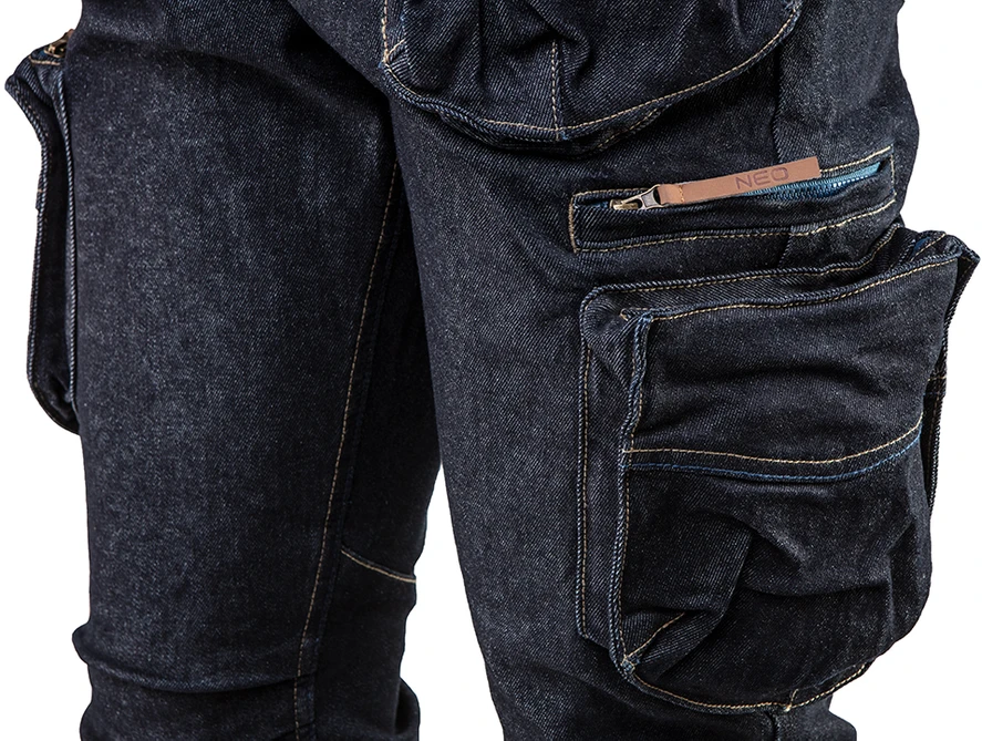 Darbo kelnės Neo Denim, mėlynos