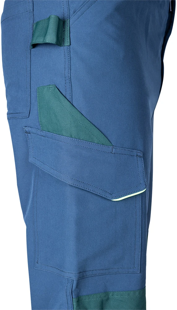 Spodnie Darbo kelnės Mix&amp;Match, tamprios, mėlynos ir žalios, dydis XL