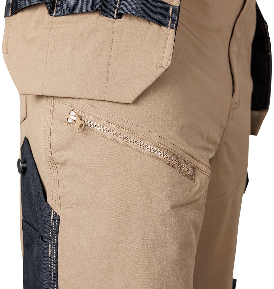 Neo Tools Darbo kelnės „Mix&amp;Match“ su Cordura, elastingos, smėlio-juodos, dydis L