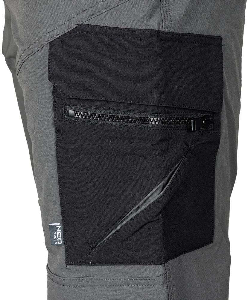 Neo Tools Darbo kelnės Mix&amp;Match su Cordura, pilkai juodos, S dydis