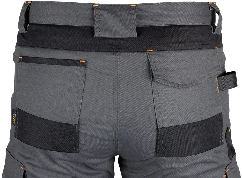 Spodnie Kelnės „MixMatch“ darbo kelnės, drobė, su „Cordura“ sutvirtinimais, pilkos ir juodos, XXXL dydis
