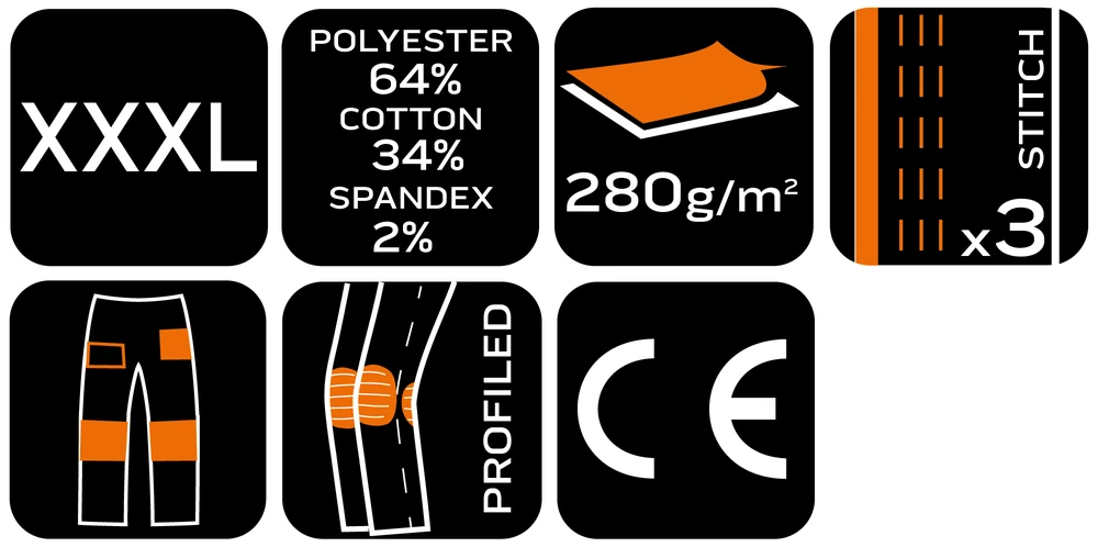Spodnie Darbo kelnės Mix&amp;Match, pilkai juodos, dydis XXXL