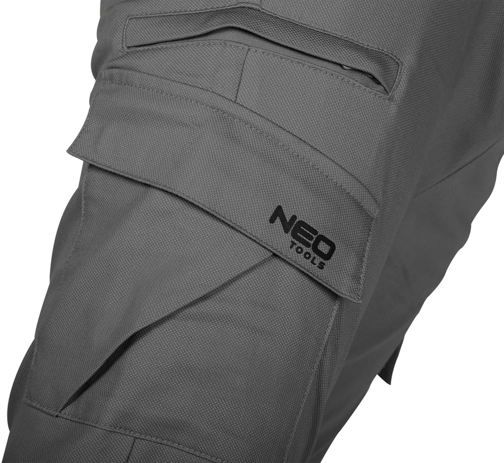 Neo Tools Kelnės OUTDOOR darbo kelnės, laisvalaikio tipo, pilkos, S dydis