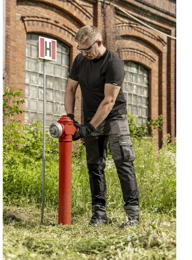 Spodnie Kelnės Pilkos darbo kelnės su elastanu m/50, 240 g/m2