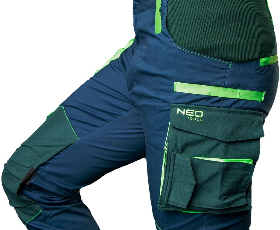 Neo Tools Darbo kelnės Neo Premium, mėlynos/žalios