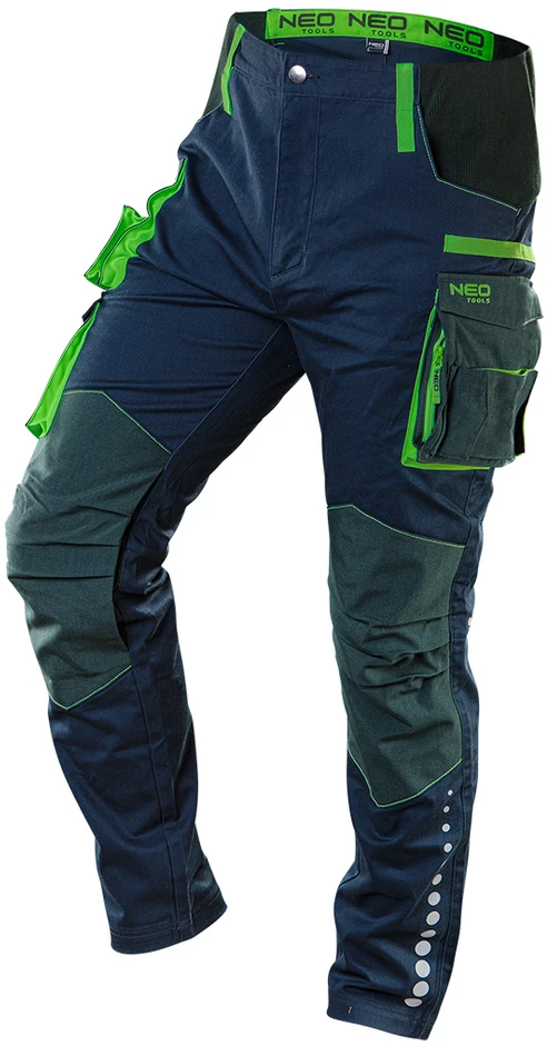 Neo Tools Darbo kelnės Neo Premium, mėlynos/žalios