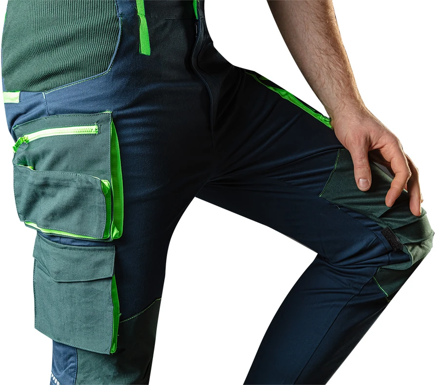 Neo Tools Darbo kelnės Neo Premium, mėlynos/žalios
