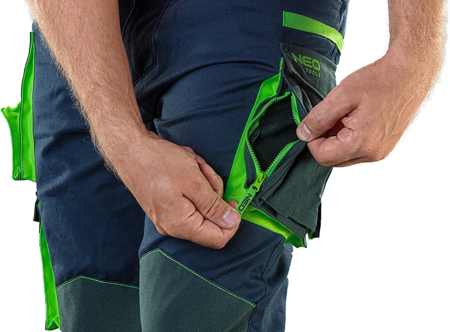 Neo Tools Darbo kelnės Neo Premium, mėlynos/žalios