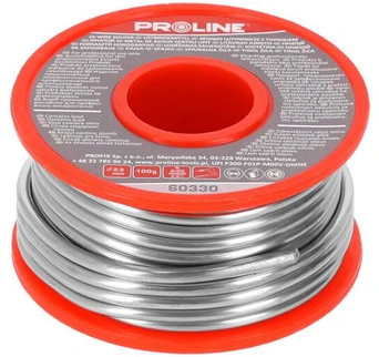 Spoiwo Lydmetalis 60/40/2,5 % fi = 2,50 mm ritė 100 g prolino